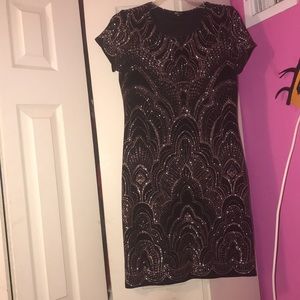 Glitter designed homecoming dress